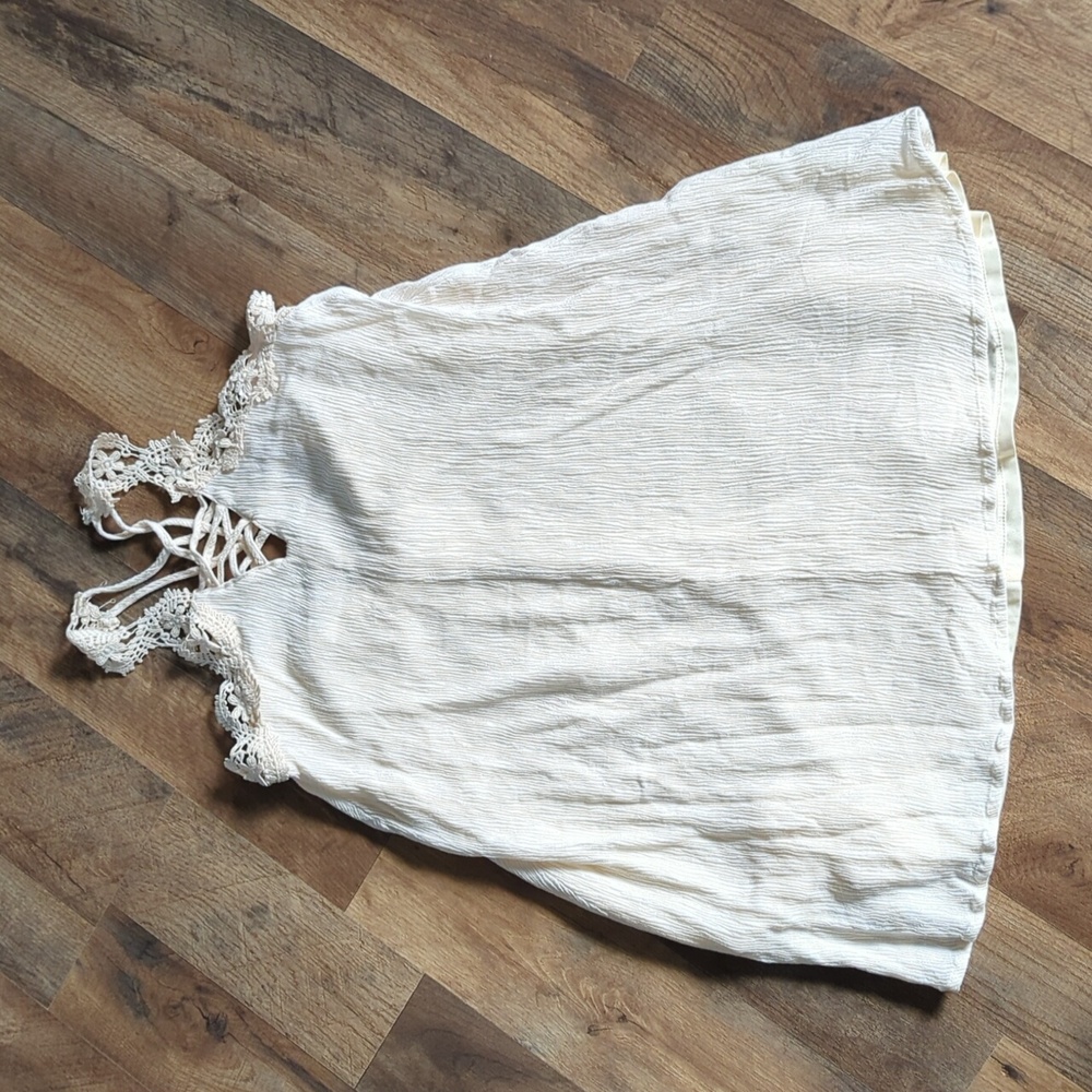 Coco & Jamieson crochet mini dress
